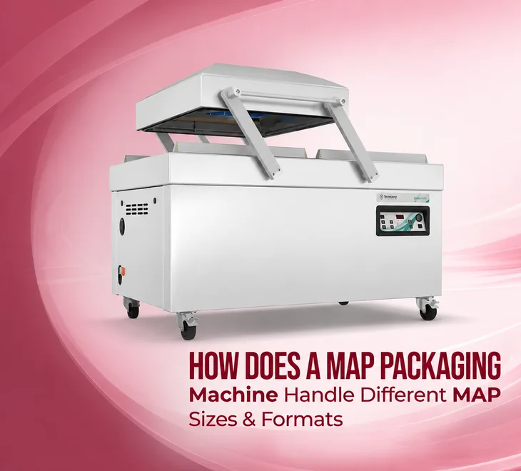 How does a MAP Packaging Machine Handle Different MAP Sizes and Formats