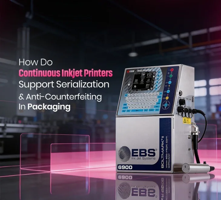 How Do Continuous Inkjet Printers Support Serialization and Anti-Counterfeiting in Packaging?