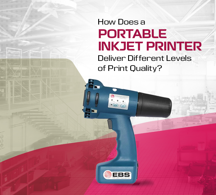 How Does a Portable Inkjet Printer Deliver Different Levels of Print Quality?