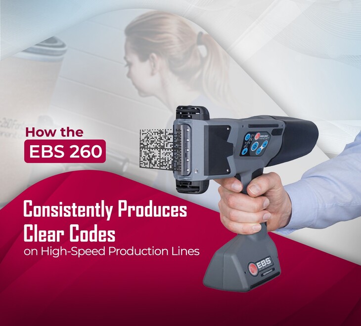 How the EBS 260 Consistently Produces Clear Codes on High-Speed Production Lines?